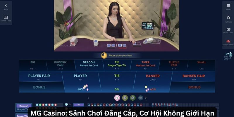 MG Casino - Hàng ngàn trò chơi hấp dẫn, tỷ lệ thắng cao